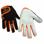 Orange short wrist glove, 3 pack