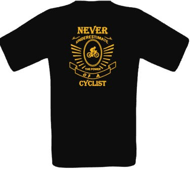NEVER UNDERESTIMATE A CYCLIST